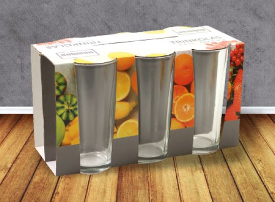 Dobman Trinkgläser 230 ml, 6er-Pack