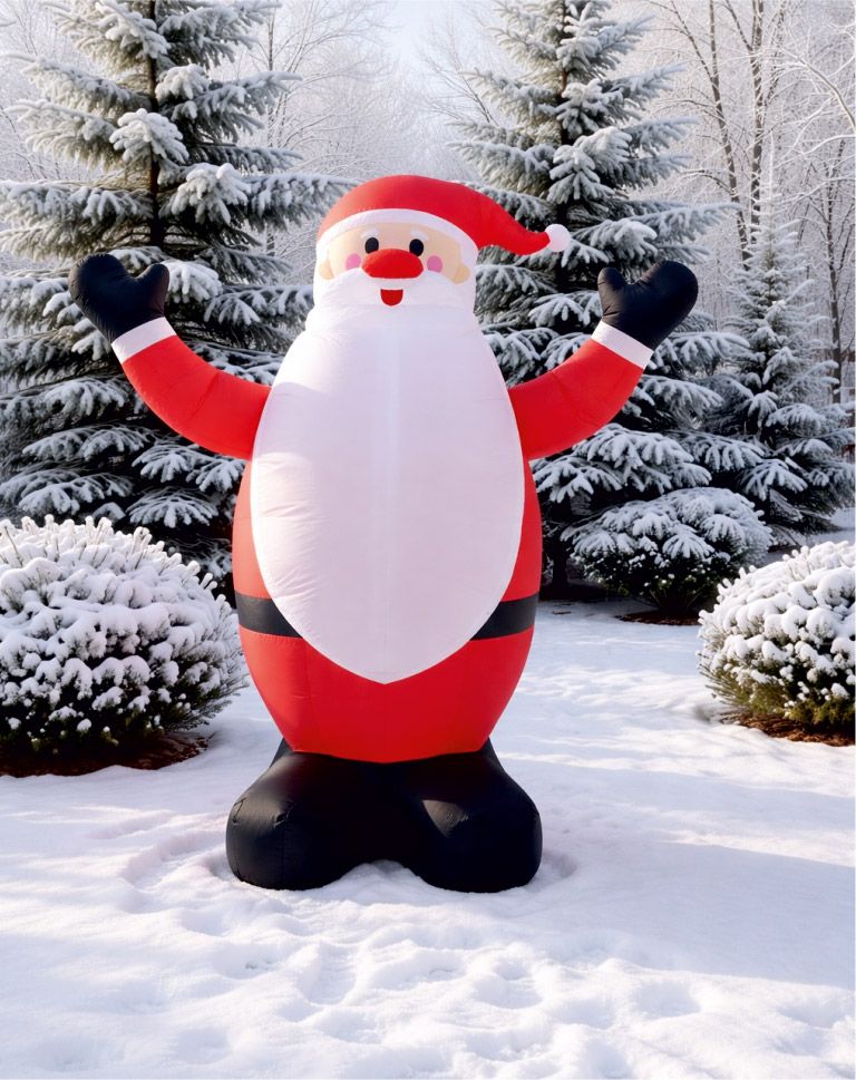 Weihnachtsmann, selbstaufblasbar, Höhe: 200 cm